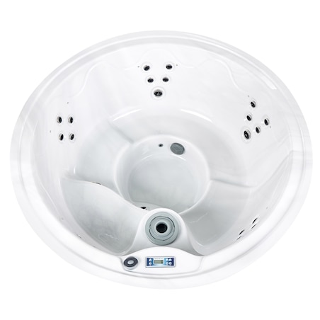 Wanna ogrodowa z hydromasażem LED MARFIL Brązowy