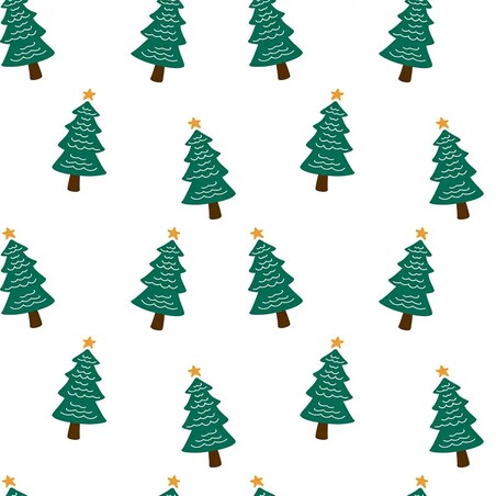 Poduszka świąteczna na krzesło - Choinki