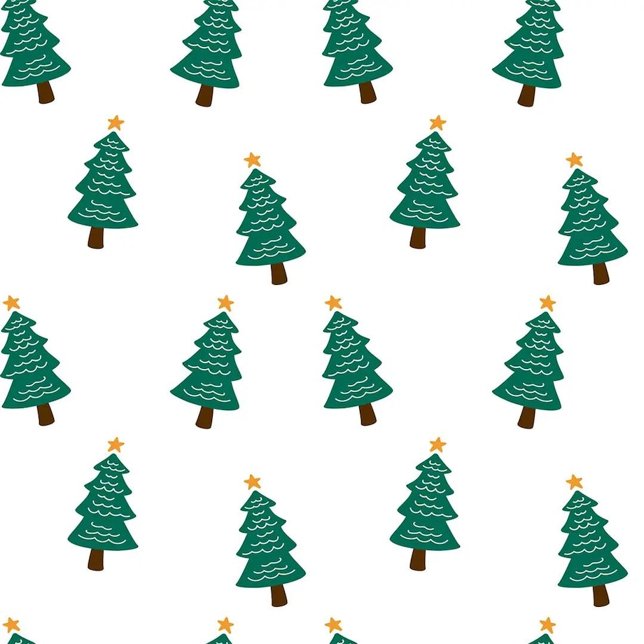 Poduszka świąteczna na krzesło - Choinki