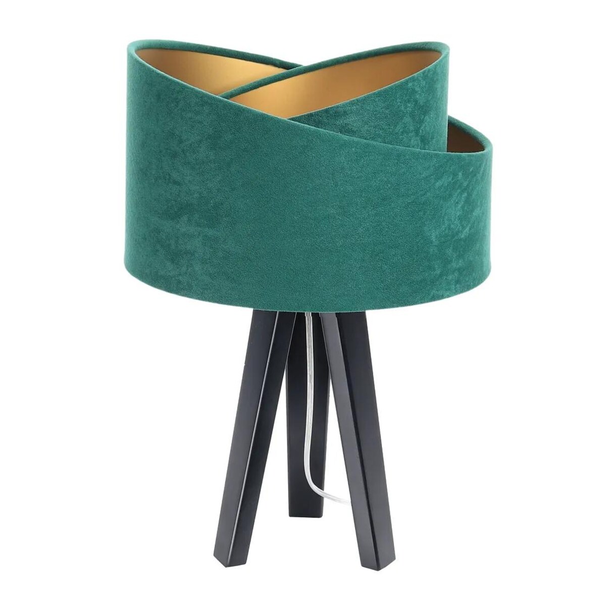 Lampa stoowa GEMSTONE zielona/zota/czarna | home&you