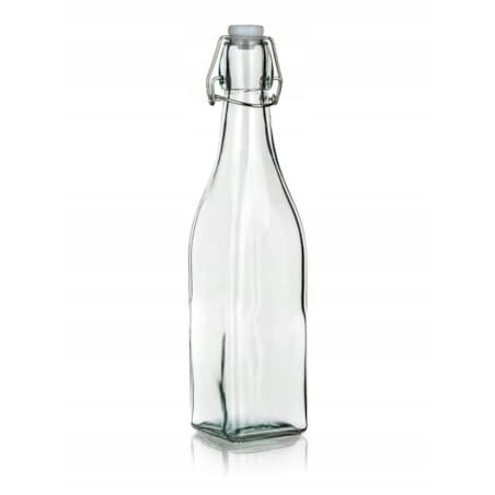 BUTELKA SZKLANA Z KORKIEM KLIPS na SOKI 500 ml BANQUET nalewki napoje 0,5
