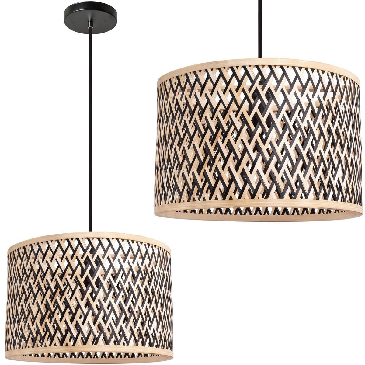 Lampa wisząca pleciona Boho Bamboo APP1543-1CP