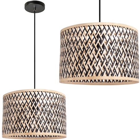 Lampa wisząca pleciona Boho Bamboo APP1543-1CP
