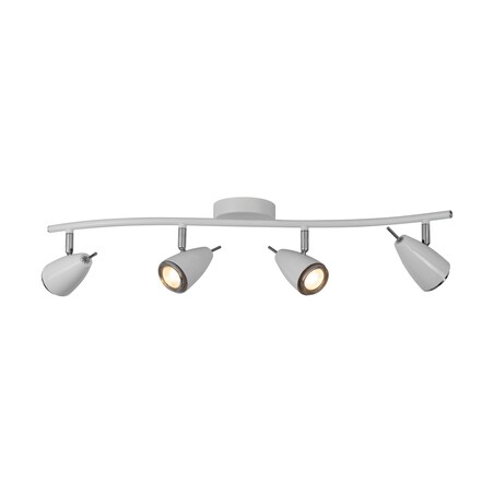Lampa Sufitowa BRITOP Lighting 4xGU10 50W Harmonijne Połączenie Chromu i Bieli od Polskiego Producenta, 1 szt.