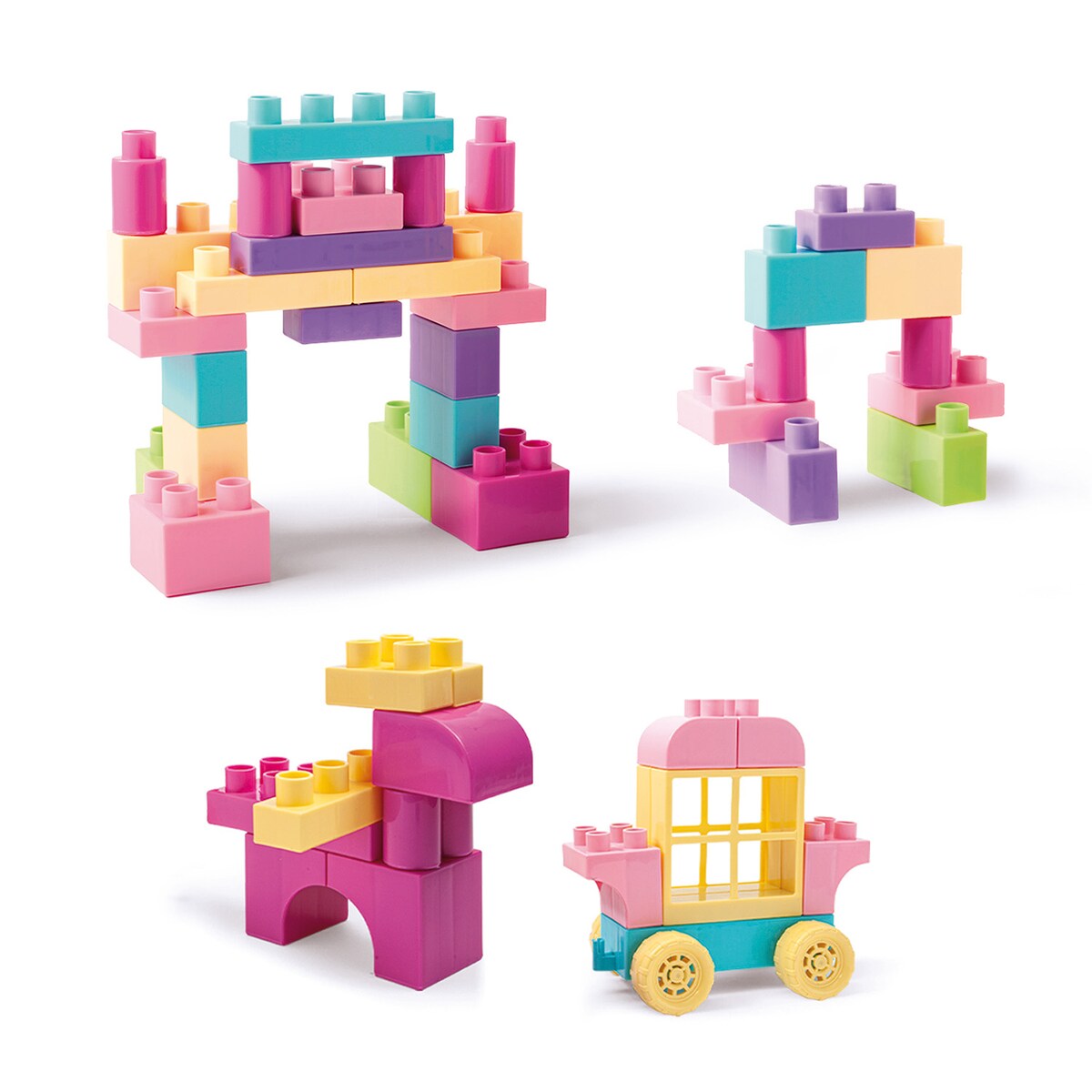 Kids Blocks klocki 50el. różowe
