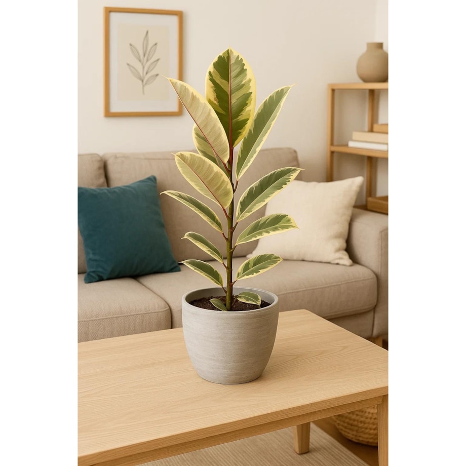 Ficus elastica Tineke | Doniczka Ø 17 cm | Wysokość ok. 55 cm