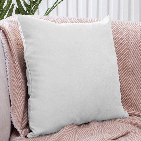 Poszewka dekoracyjna 45x45 ecru, gładka