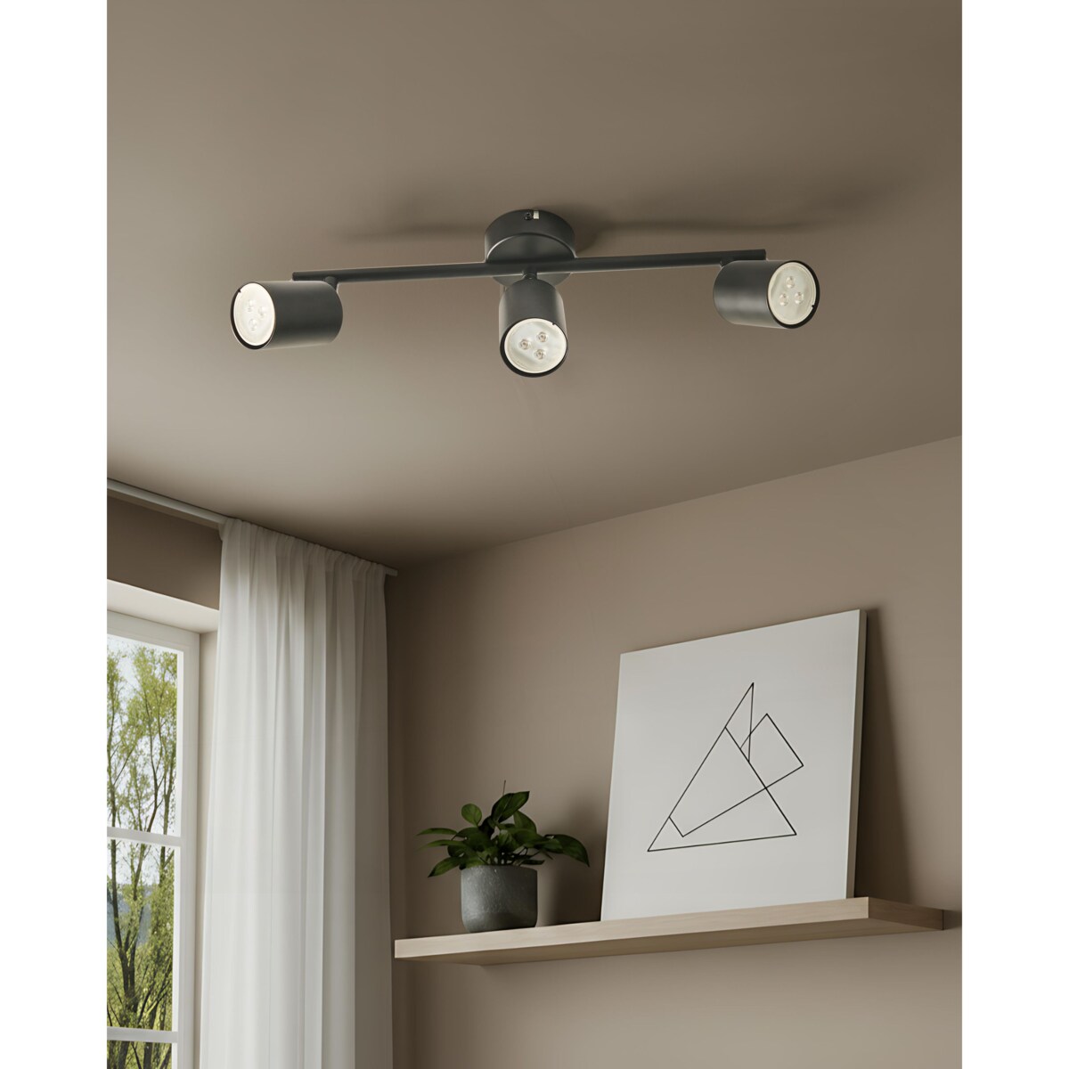 Lampa spot 3-punktowa NYANDO Metal Czarny