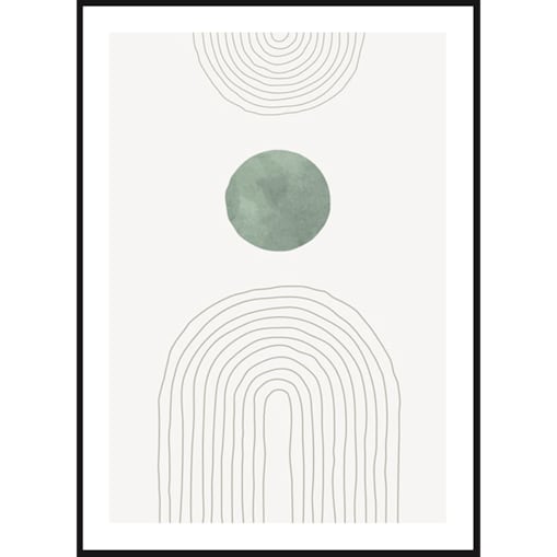Poster Story, Plakat, Obraz - Zielony Łuk No1, wymiary 42 x 60 cm