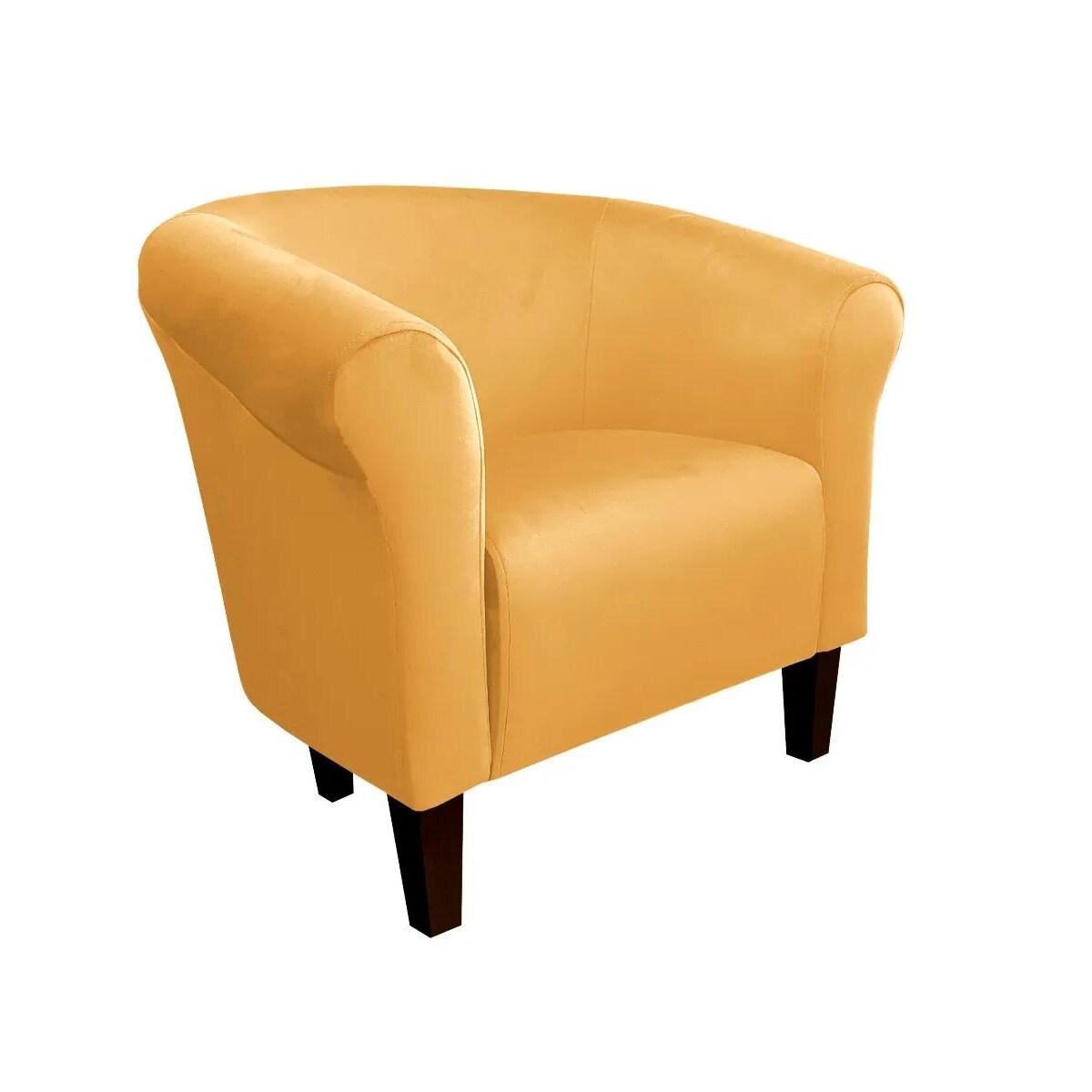 Fotel DRAWA 1 VELVET musztardowy/curry