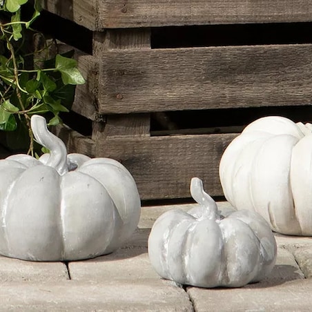 DYNIA BETONOWA figurka dekoracja ozdoba na Halloween Jesień 11cm szara