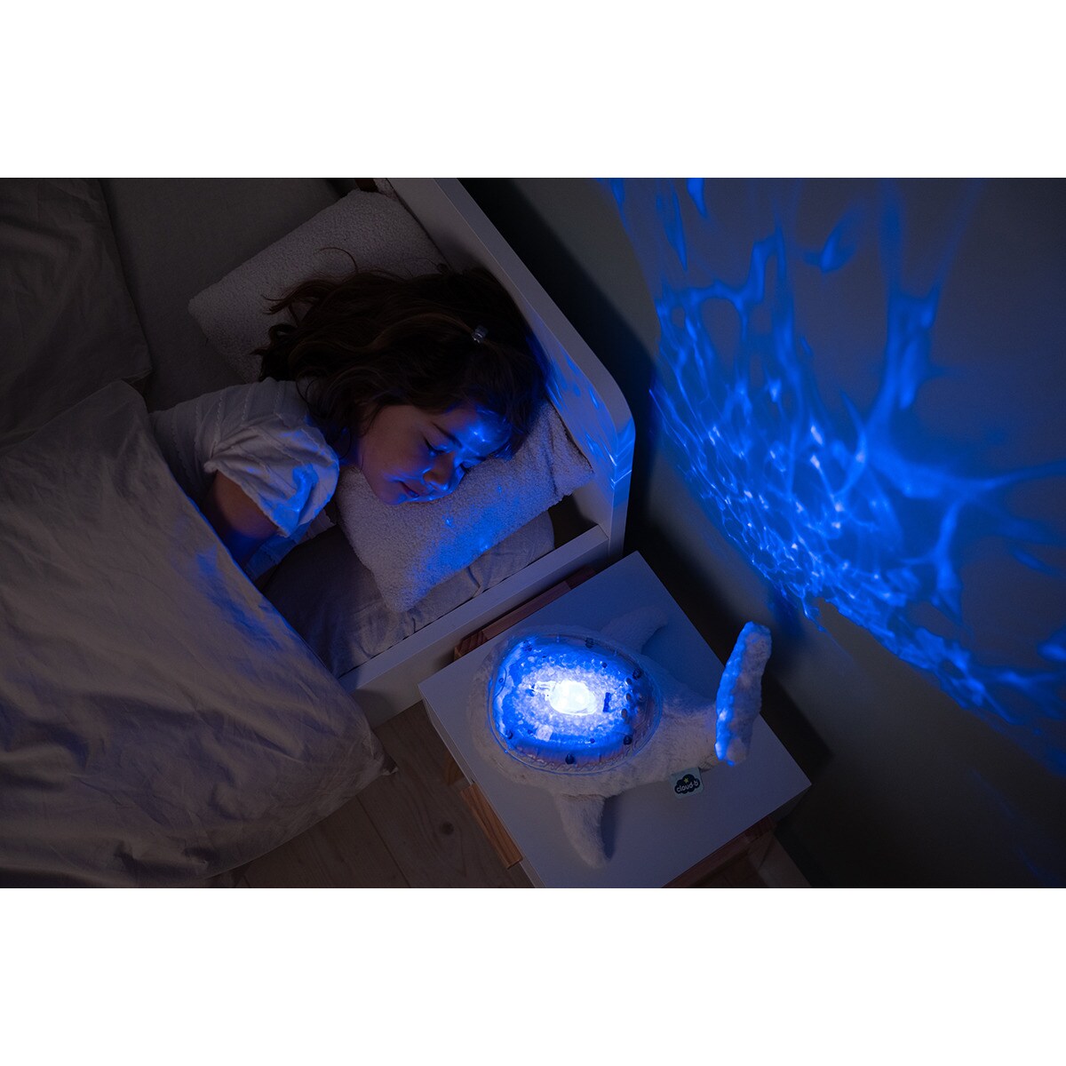 Projektor z pozytywką - Wieloryb biały ECO - Cloud b® Tranquil Whale™