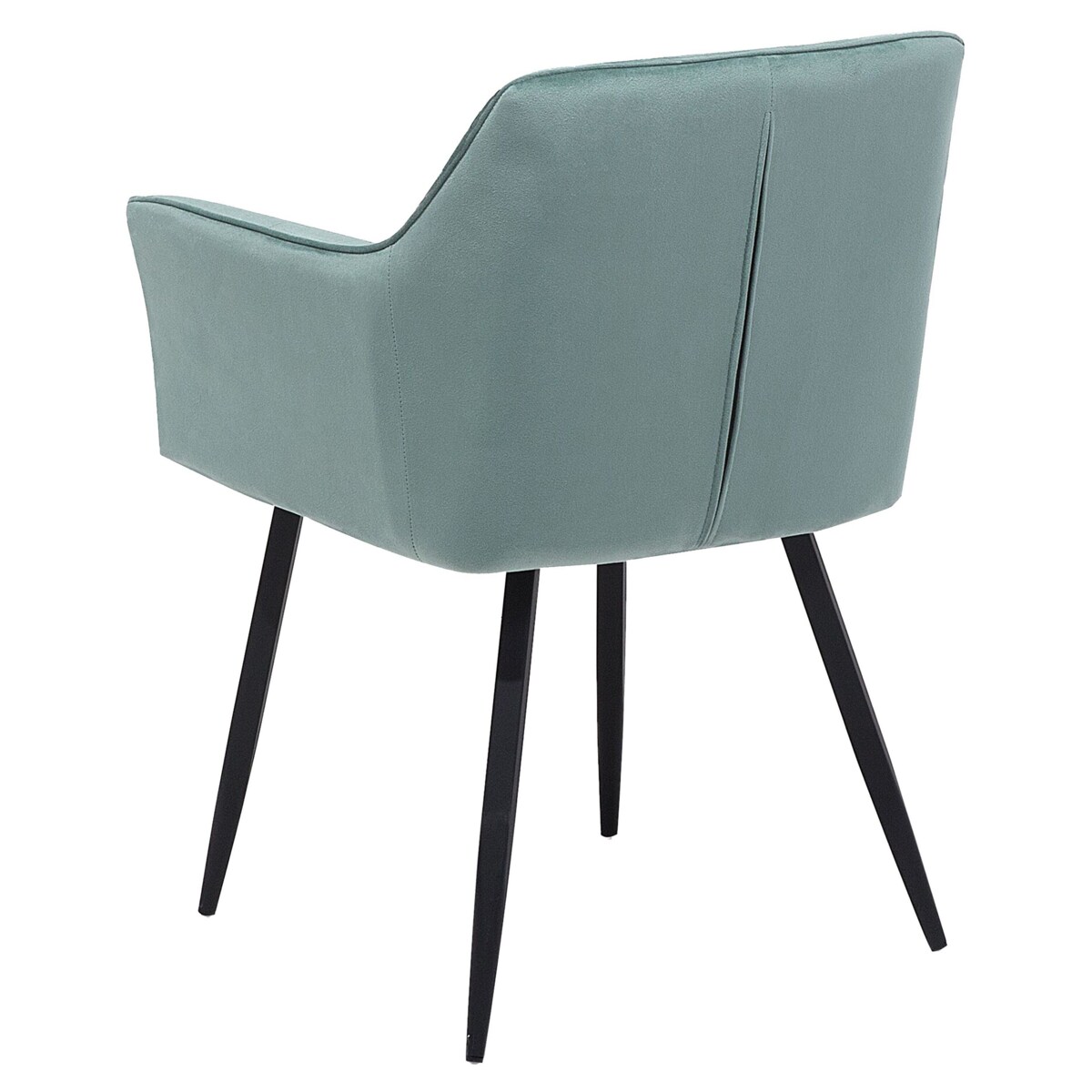 Zestaw 2 krzeseł welurowy zielony JASMIN