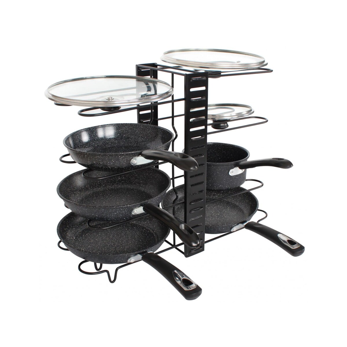 Stojak organizer na patelnie i pokrywki 8-poziomów KINGHOFF