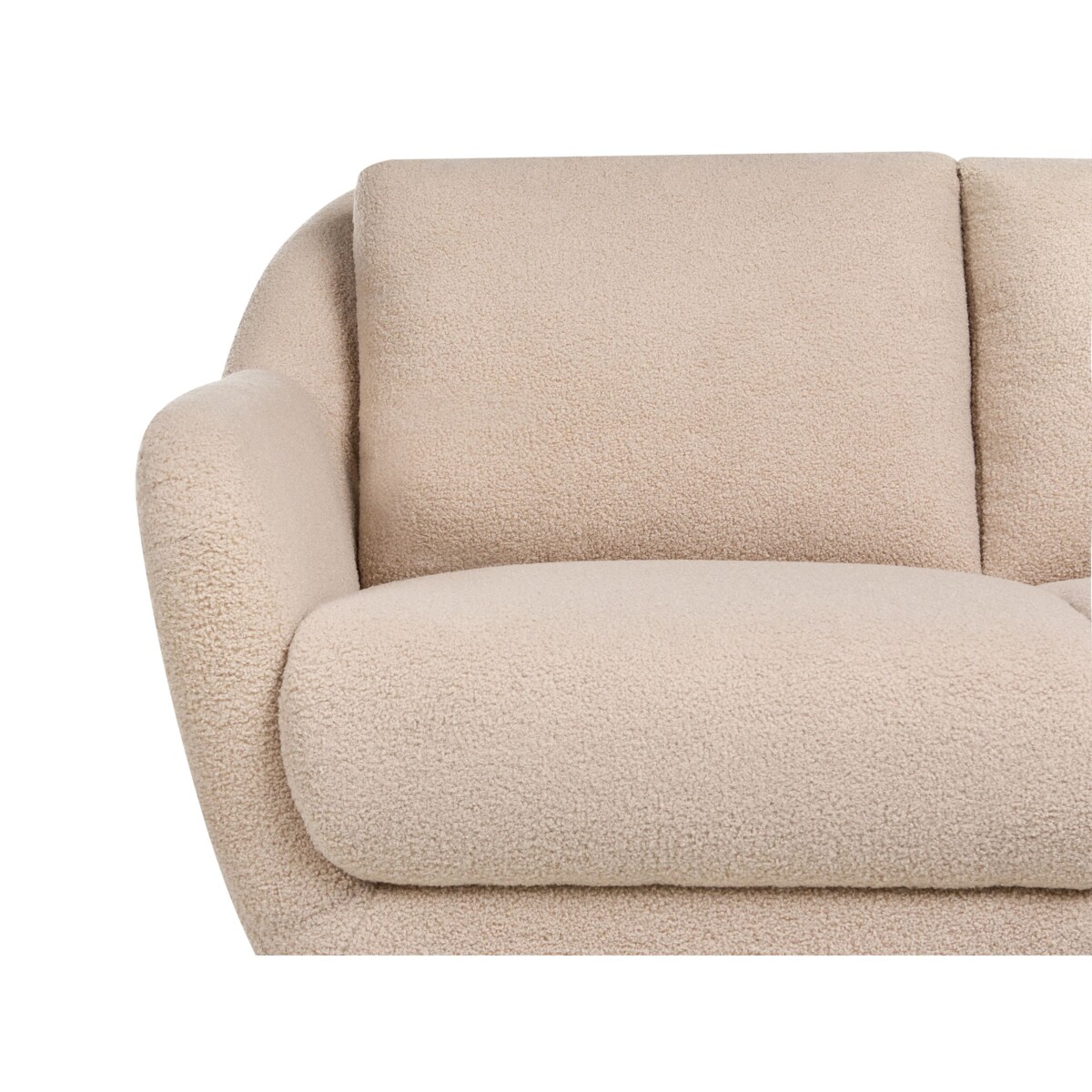 Sofa dla 2 osób EIBY Boucle Beżowy