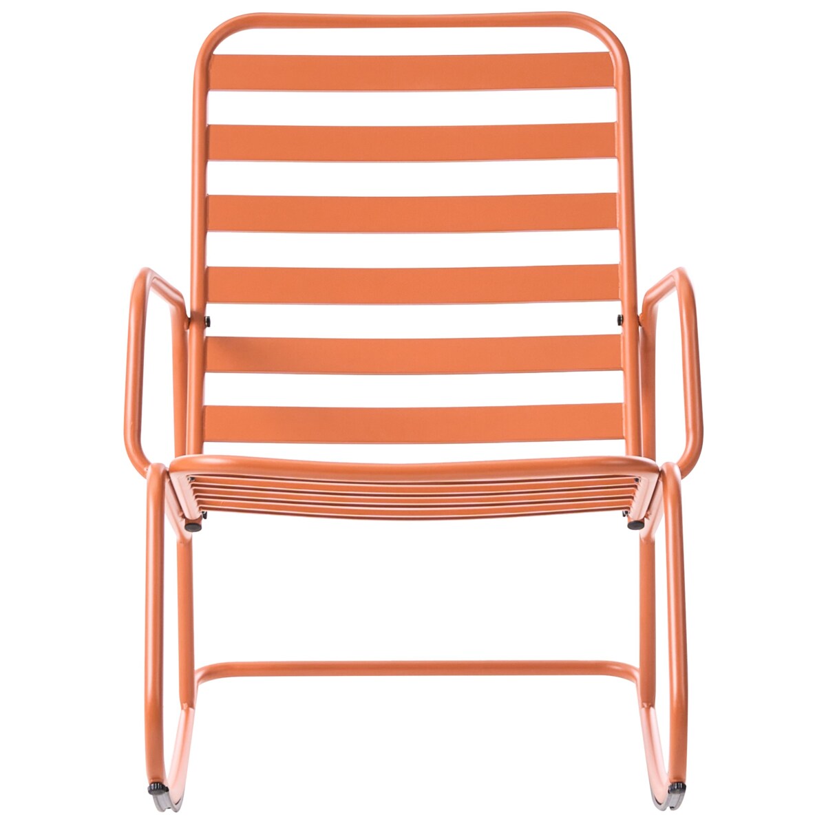 Fotel bujany ogrodowy TURI Metal Pomarańczowy