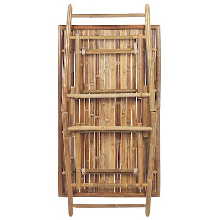 Stół ogrodowy MOLISE 120 cm 69 cm Bambus Jasnobrązowy