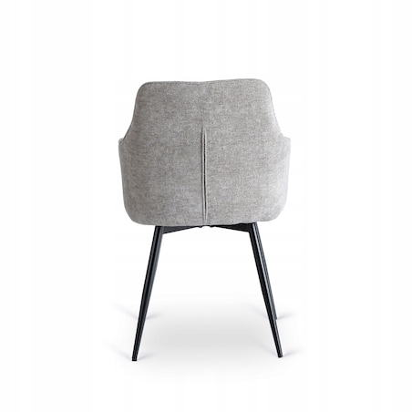 Krzesło Tapicerowane Kuchenne Do Jadalni Salonu Kuchni Szary PALMA