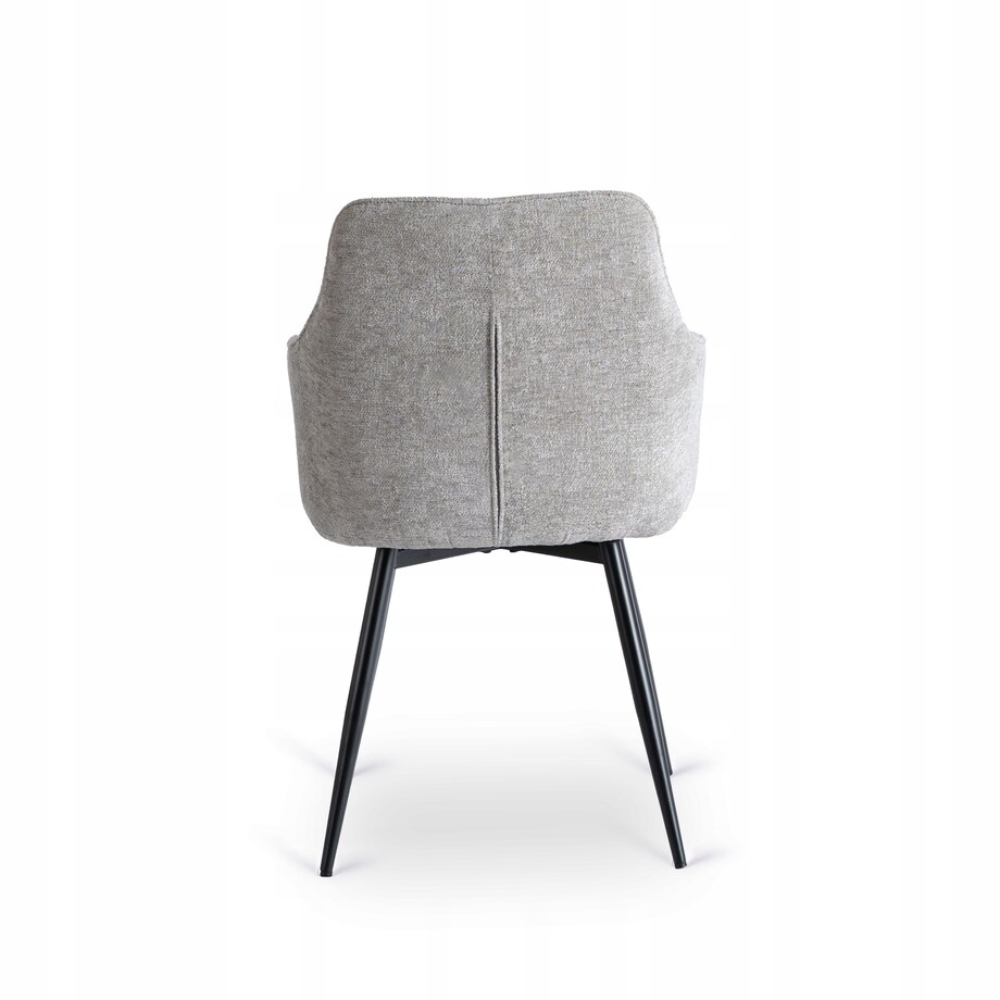 Krzesło Tapicerowane Kuchenne Do Jadalni Salonu Kuchni Szary PALMA