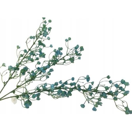 GAŁĄZKA DODATEK do stroika bukietu drobna gipsówka sztuczna niebieska pik