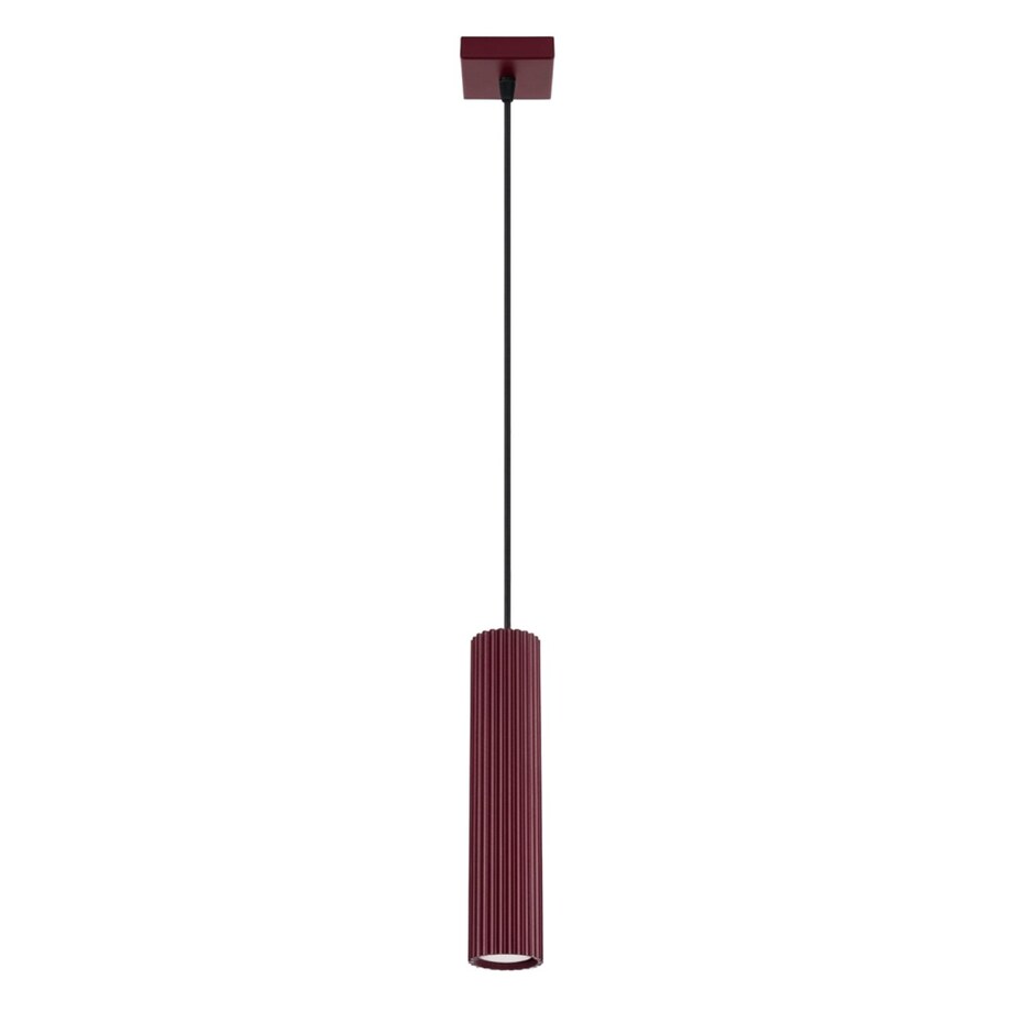 Lampa wisząca KARBON 1 burgund