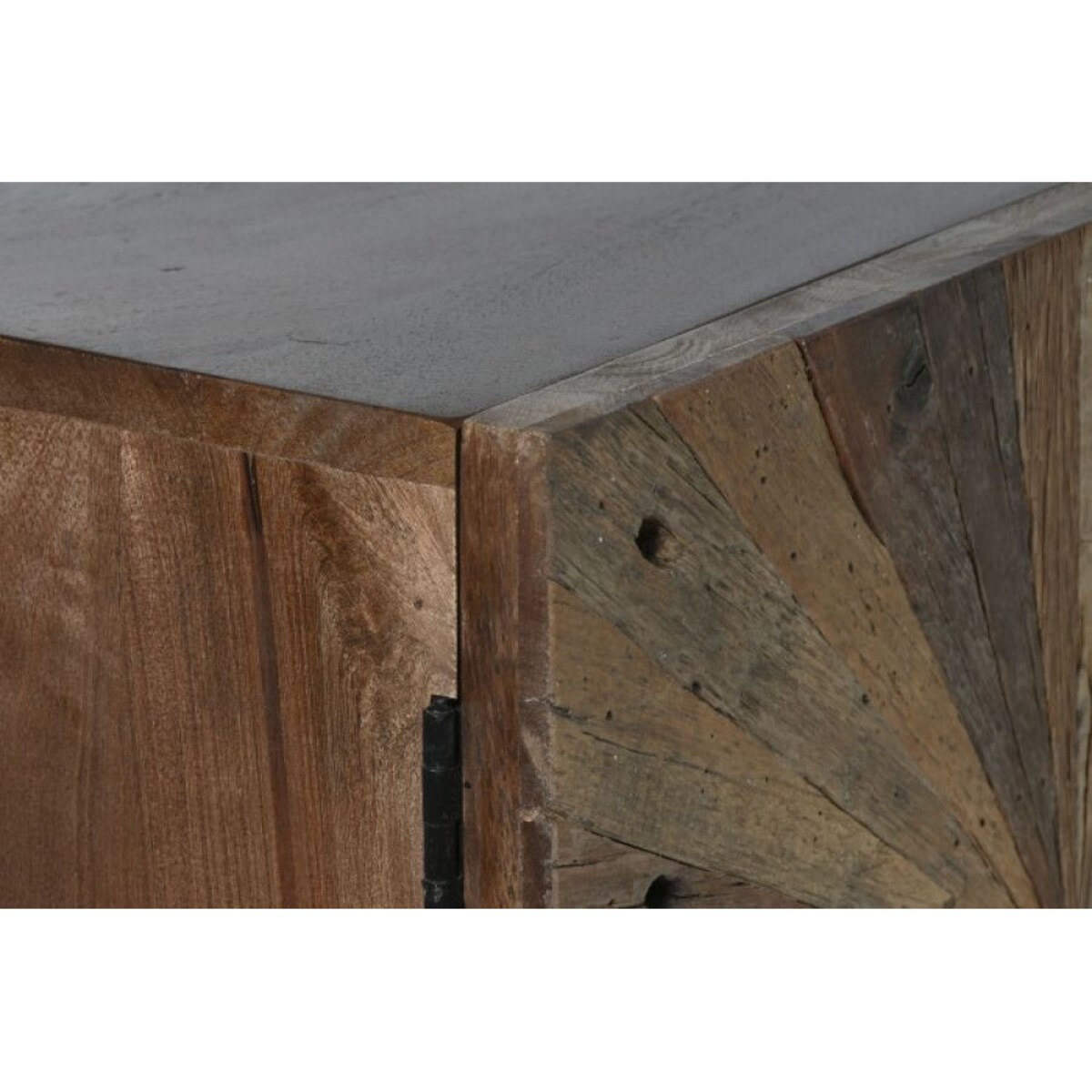 Komoda RTV z 3 drzwiczkami, metal, drewno 55x135x40 cm ROOTS