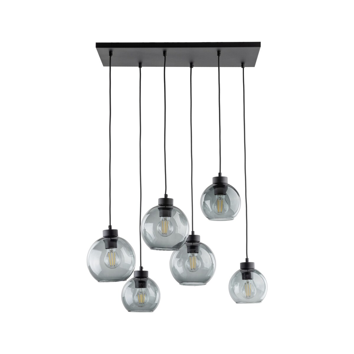 Salonowa lampa wisząca molekułowa Cubus 2833 TK Lighting szklana przydymiona