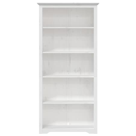vidaXL Biblioteczka BODO, biała, 82x40x173 cm, sosnowa, 5 półek