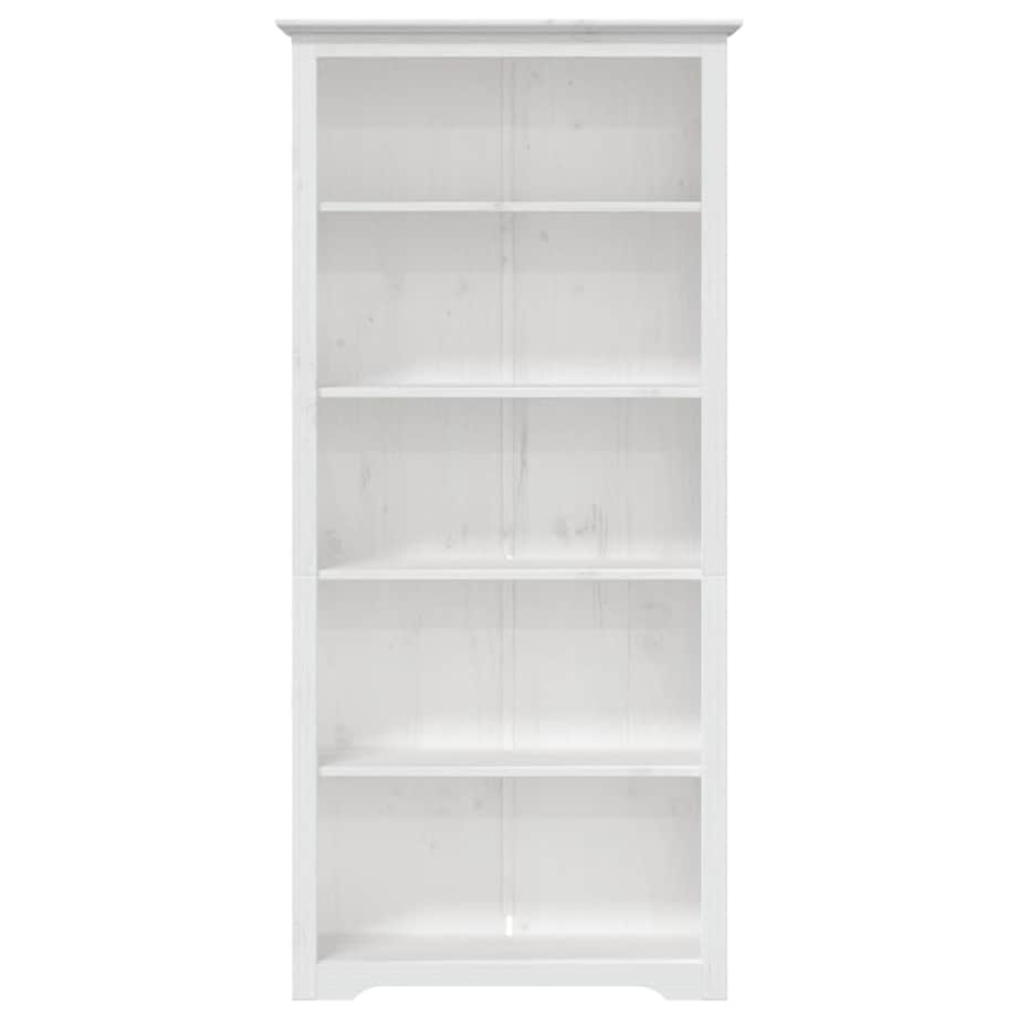 vidaXL Biblioteczka BODO, biała, 82x40x173 cm, sosnowa, 5 półek