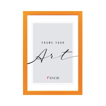 Ramka pomarańczowa, 21x29,7 cm, A4, ramka na zdjęcie, Knor - pomarańczowe ramki do zdjęć i plakatów, ramki dla dzieci, neon