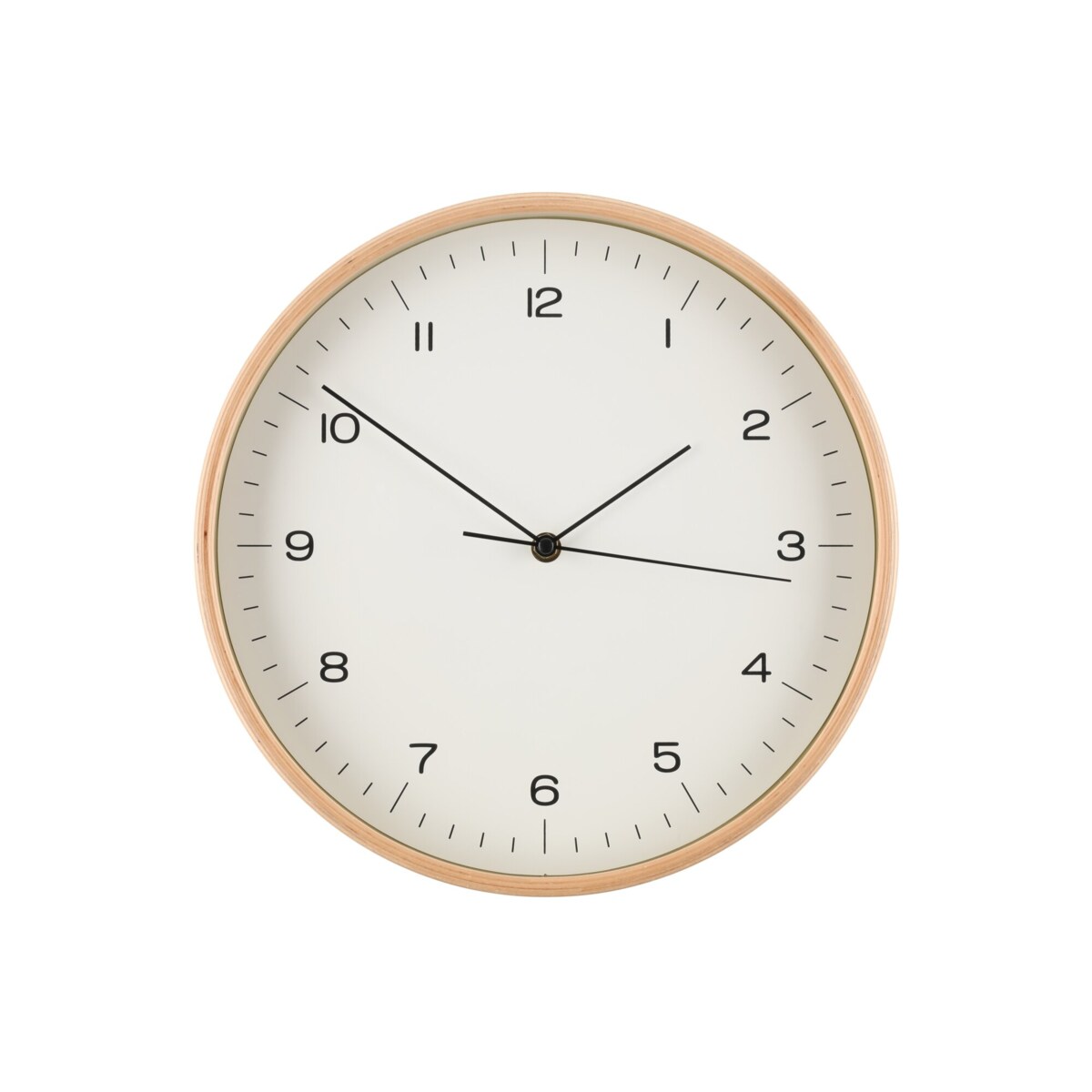 Zegar ścienny ze sklejki, Ø 31 cm