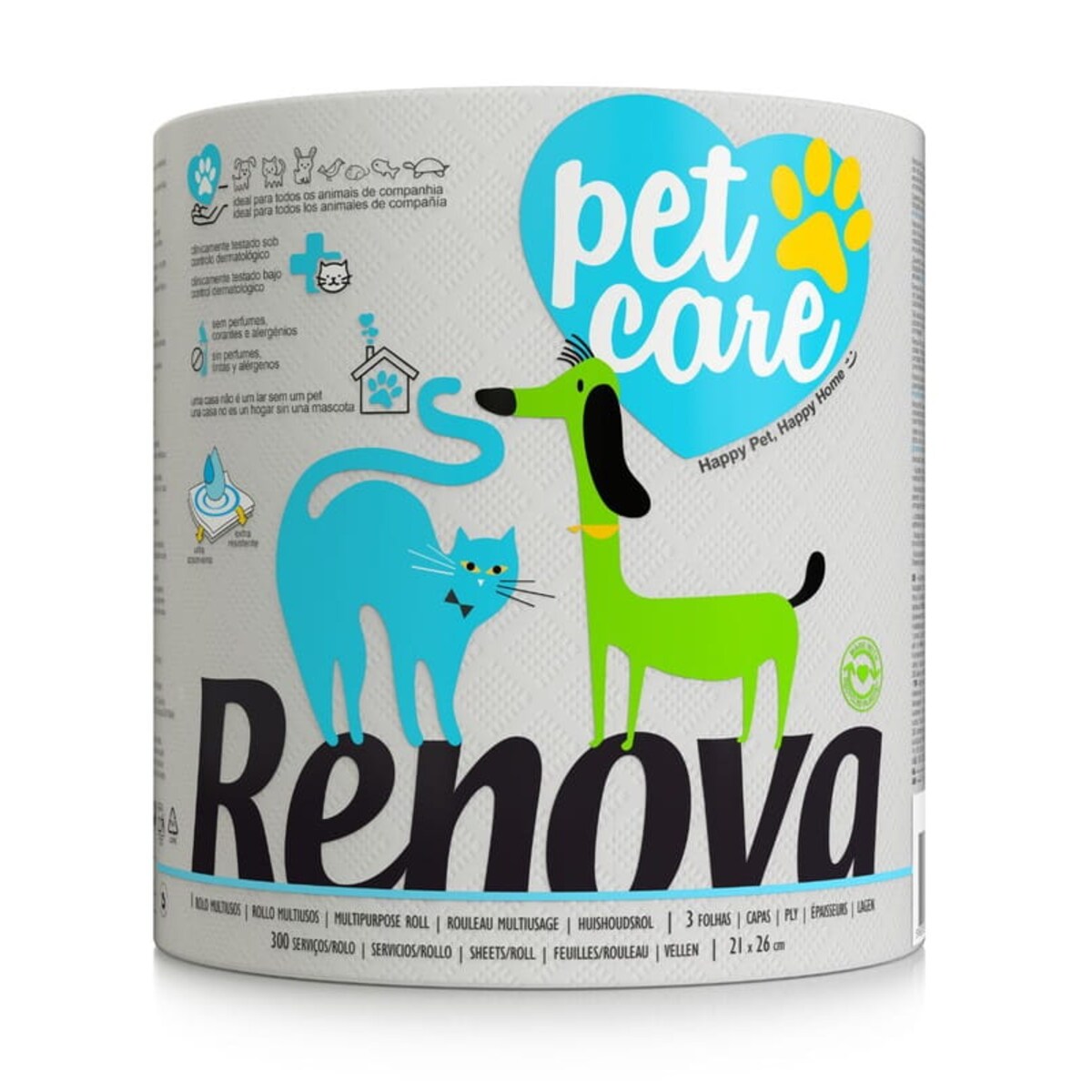 Ręcznik papierowy Renova do pielęgnacji zwierząt 1R