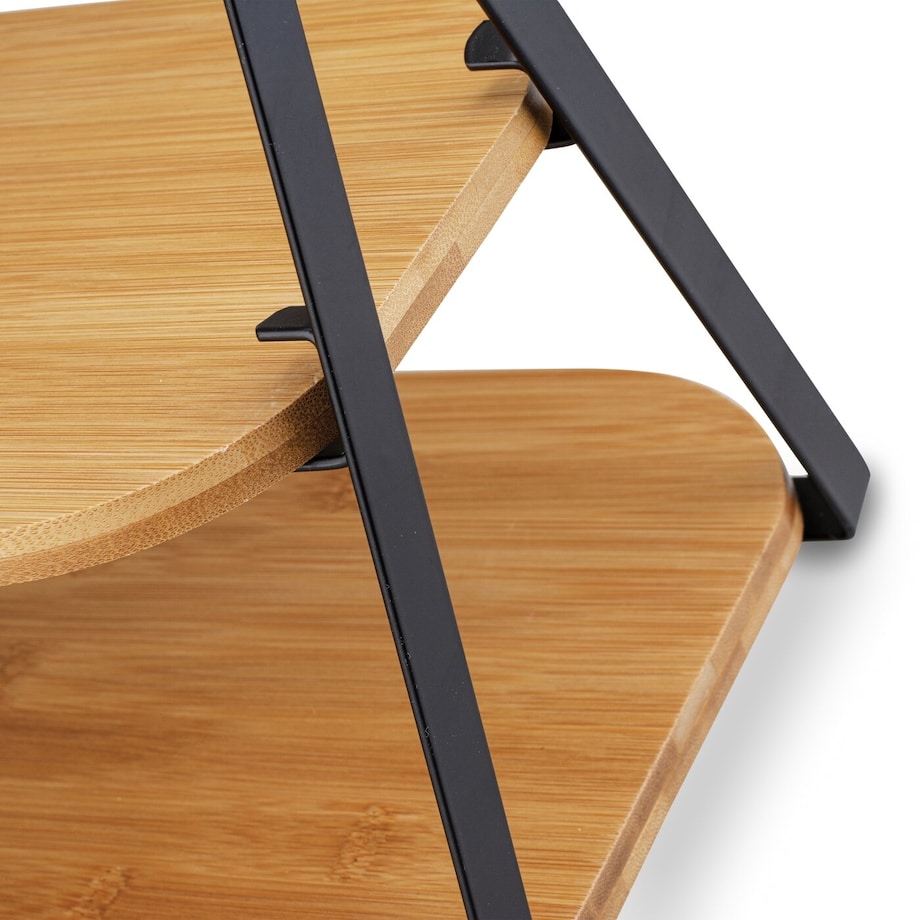 PATERA 2 POZIOMY do serwowania jedzenia przekąski desery ciasto bambusowa