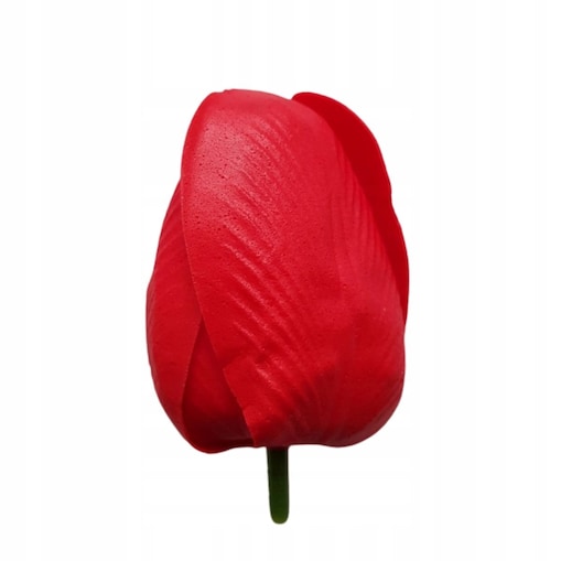 KWIATY Z MYDŁA tulipan czerwony do kompozycji bukiet stroik box prezent