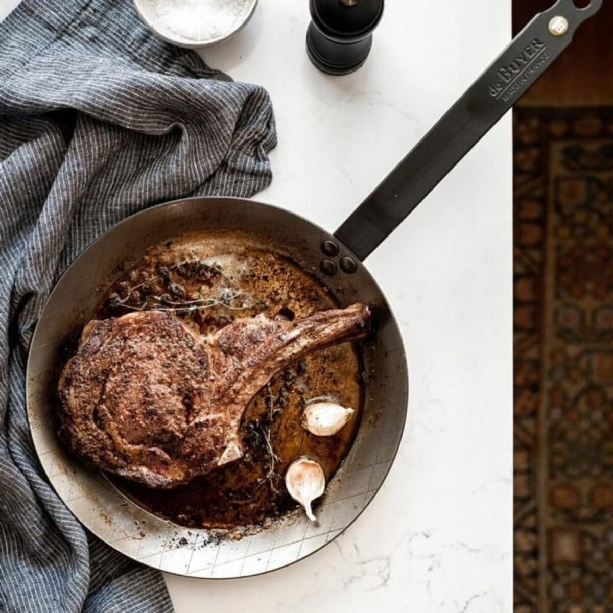 Patelnia Nieprzywierająca indukcja De Buyer 24 cm