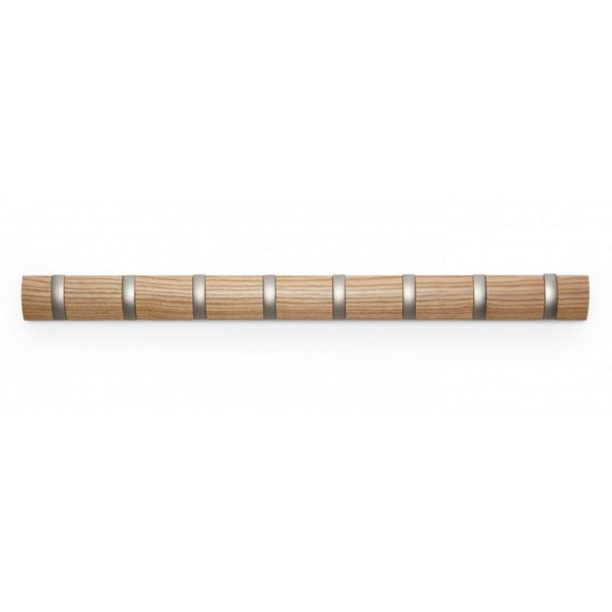 Listwa z 8 wieszakami beżowa Flip, 81 x 7 x 3 cm, Umbra