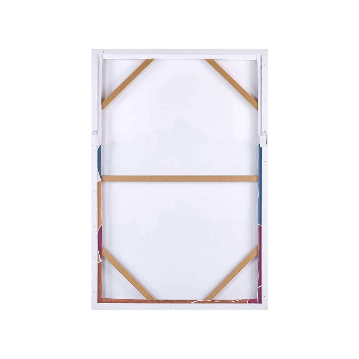 Obraz na płótnie w ramie abstrakcyjny 63 x 93 cm wielokolorowy FASANO