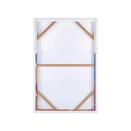 Obraz na płótnie w ramie abstrakcyjny 63 x 93 cm wielokolorowy FASANO