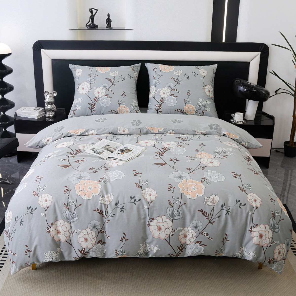 Pościel Bawełniana Premium 160X200 Kwiaty