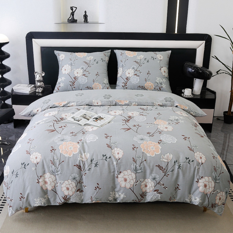 Pościel Bawełniana Premium 160X200 Kwiaty