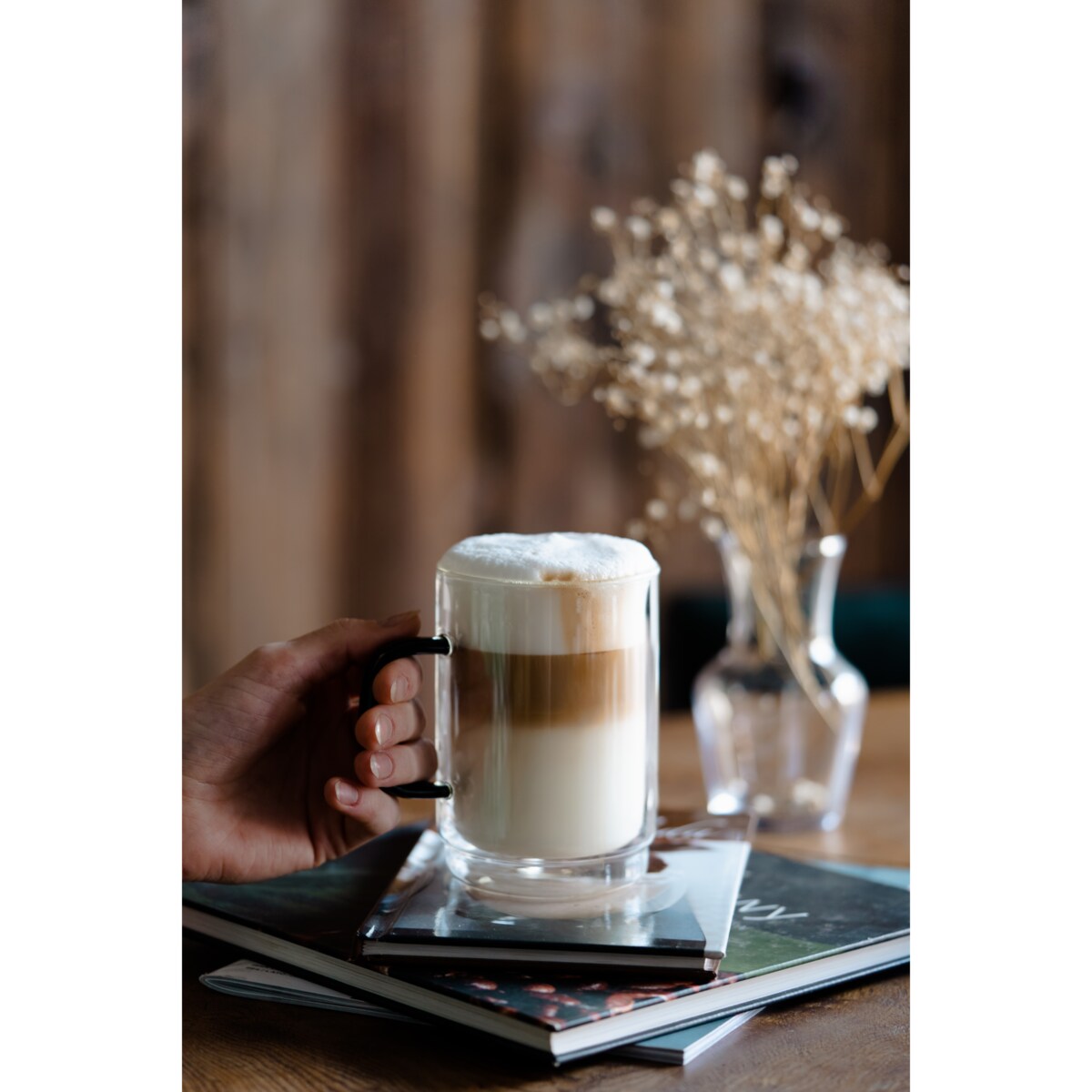 Komplet 2 szklank z podwójną ścianką Carbon 350 ml 8562