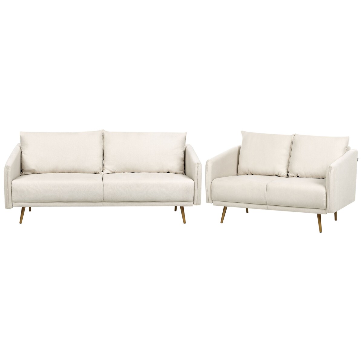 Komplet wypoczynkowy 5-osobowy beżowy MAURA