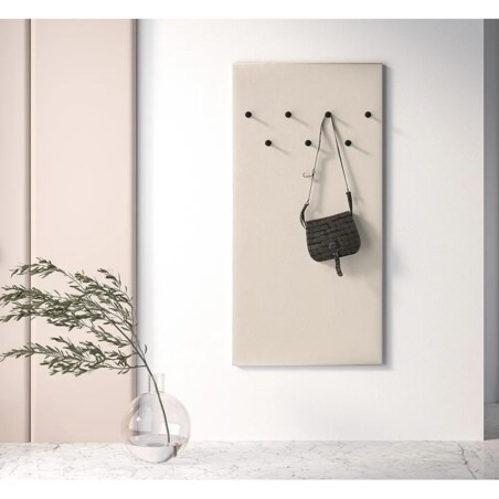 Wieszak tapicerowany ELLEN 7T kaszmir/czarny