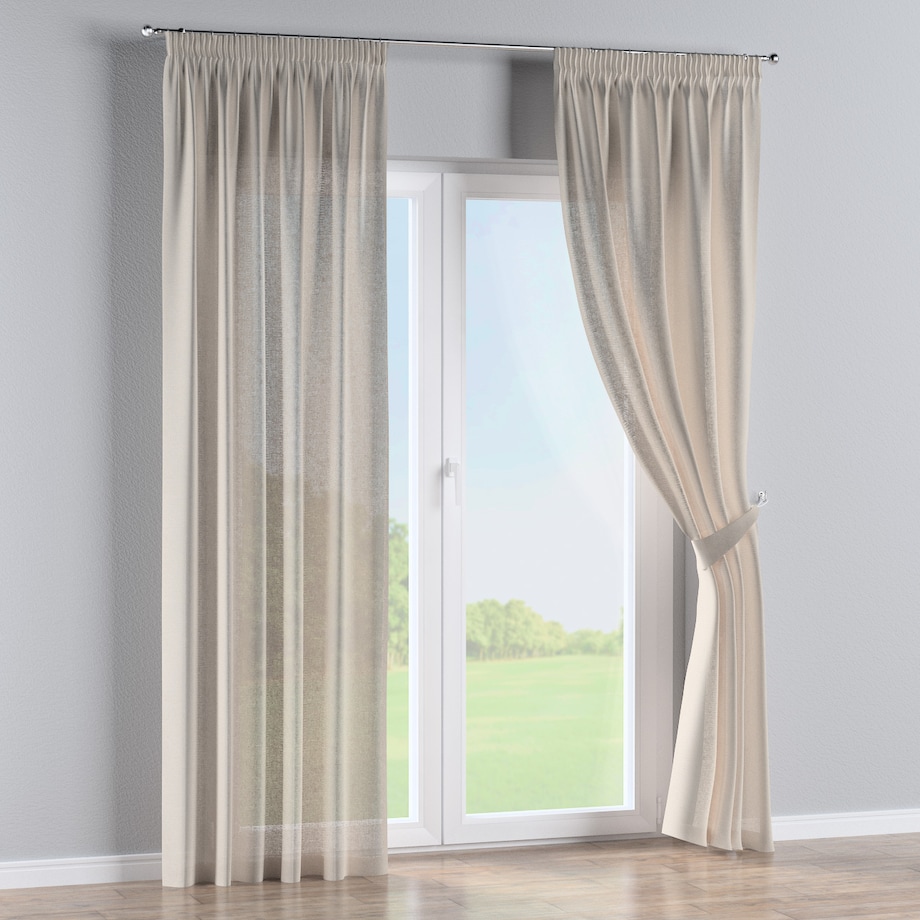 Zasłona na taśmie marszczącej 1 szt. 130x260 beżowy