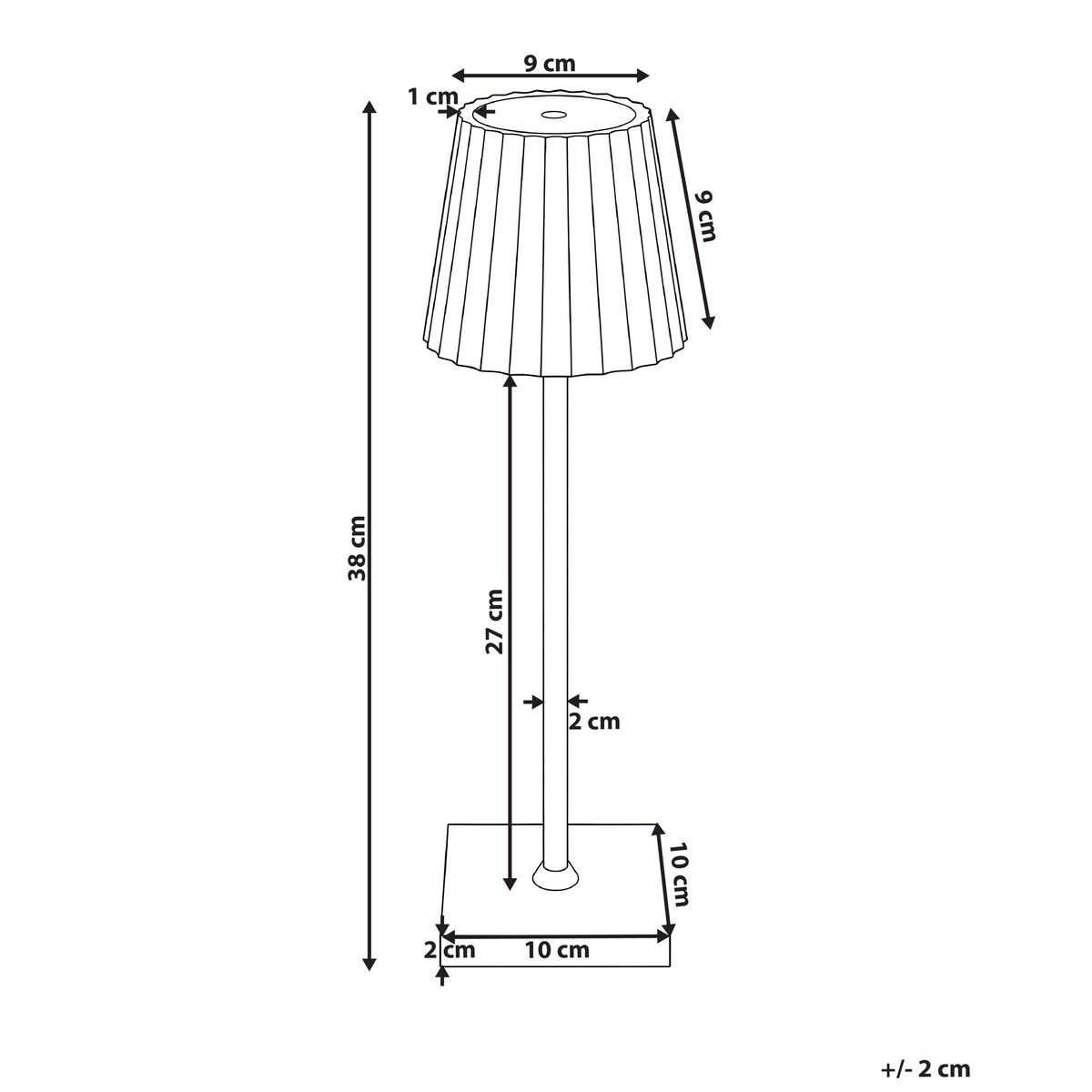 Lampa stołowa POMBEIRO Metal Czarny