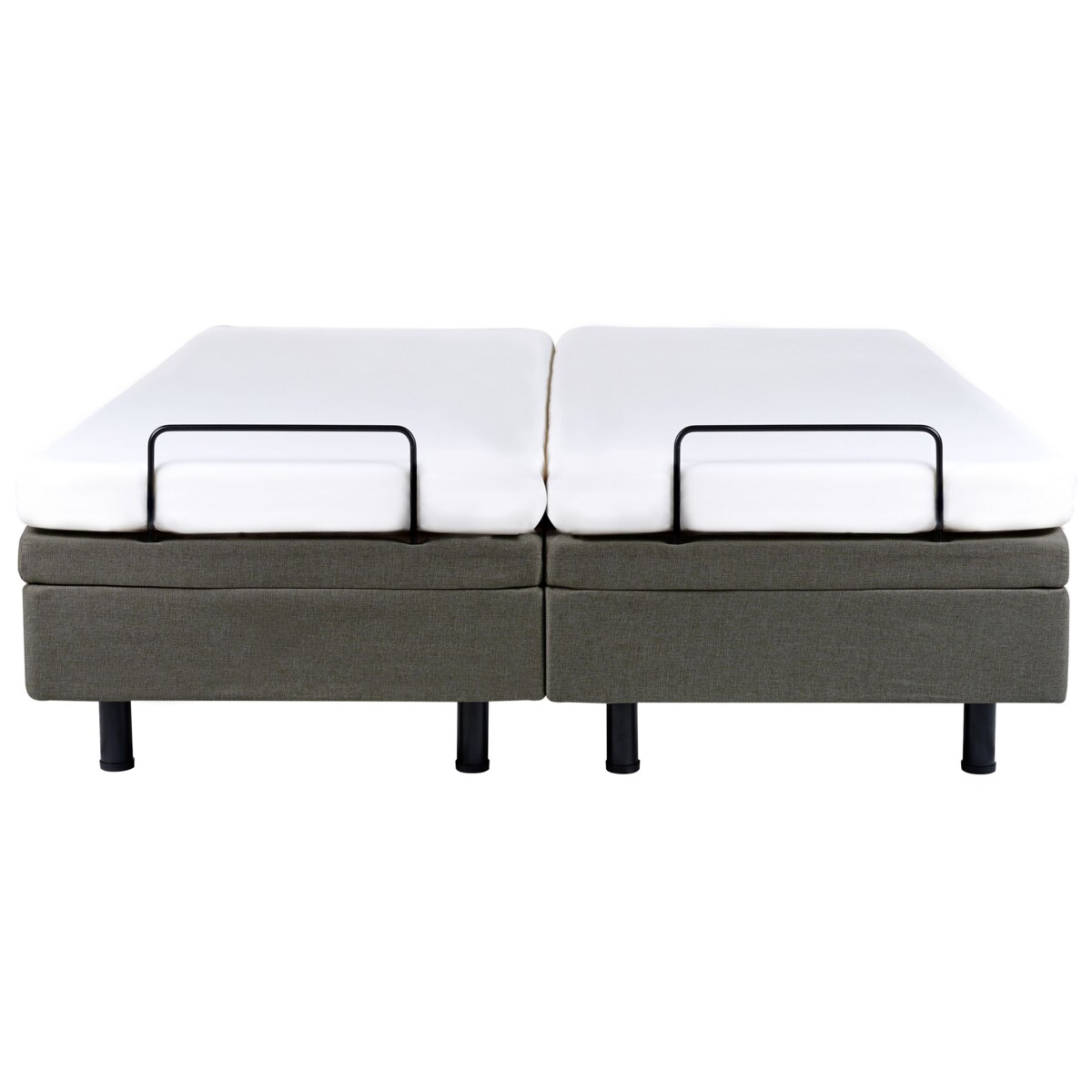 Łóżko regulowane bez zagłówka DUKE II 160 x 200 cm Ciemnoszary