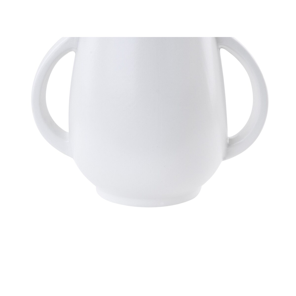 Wazon na kwiaty ceramiczny biały KOROPI