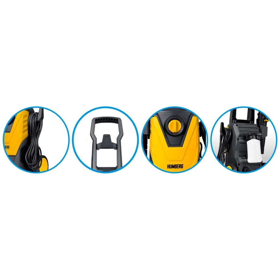 Myjka ciśnieniowa 1800W 230 bar zestaw Humberg
