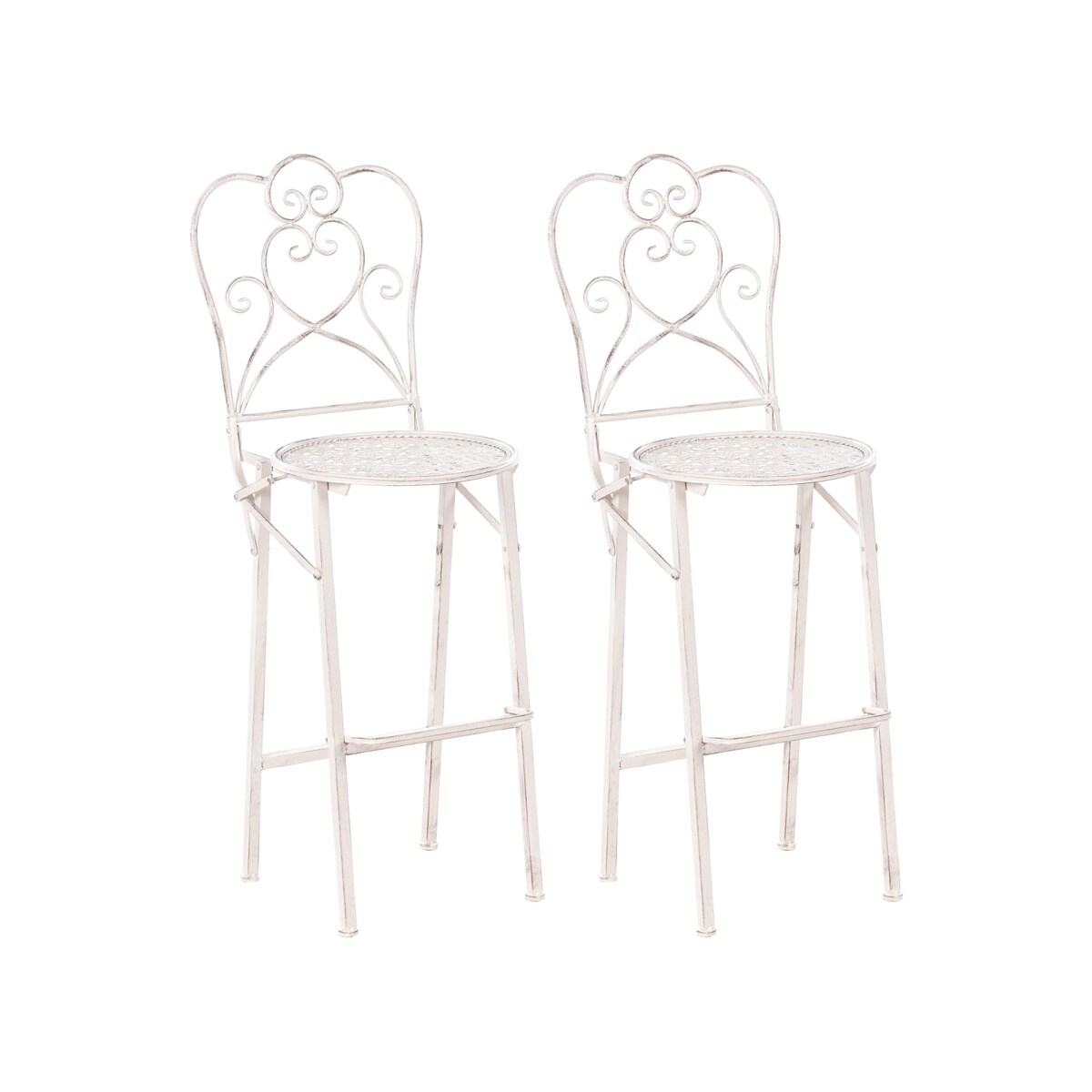 Zestaw ogrodowy barowy Składane TRIESTE Metal Jasnobeżowy