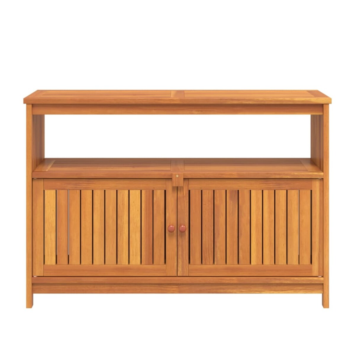 vidaXL Ogrodowy stolik konsolowy, 110x35x75 cm, lite drewno akacjowe